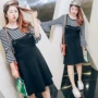 Giải phóng mặt bằng tăng đột biến 49 nhân dân tệ Mới mm mùa xuân phiên bản Hàn Quốc của chiếc váy phù hợp với hai mảnh lớn chất béo áo khoác sơ mi nữ