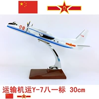 30 cm nhựa máy bay mô hình transporter Y-7 Yun-7 (tiêu chuẩn Tháng Tám) trong nước giao thông vận tải máy bay mô phỏng tĩnh đồ trang trí mô hình moto