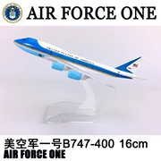 16 cm máy bay hợp kim mẫu US Air Force Số 1 B747-400 Air Force Số 1 mô phỏng tĩnh máy bay mô hình mô hình bay
