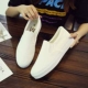 Giày đế dày tăng nhỏ màu trắng cho nam mùa hè 2020 Giày hoang dã mới Phiên bản Hàn Quốc của giày vải thoáng khí Giày trắng nam - Plimsolls