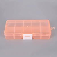 10 Grid Plastice Box Orange White Bugle