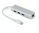 Typec с 3 USB3.0 Socket Silver