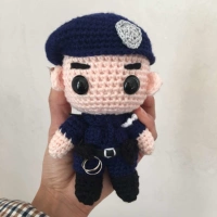 Плетеная фигурка ручной работы, кукла, подвеска, «сделай сам», сделано на заказ, Гонконг, полиция