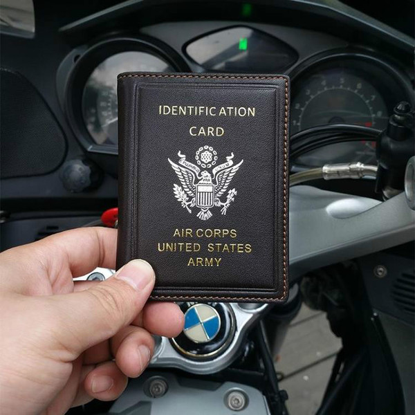 Мужской ультратонкий чехол для водительских прав, антимагнитный картхолдер, универсальная сумка, из натуральной кожи, США