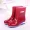 Giày đi mưa chống trượt cao ủng đi mưa thời trang ống dài trong máy bơm nước cộng với đôi giày cao su nhung ấm áp của phụ nữ mùa xuân và túi nước mùa thu. - Rainshoes