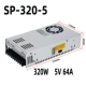 Bộ nguồn chuyển mạch MEAN WELL SP/RSP-320-24 phụ kiện thang máy LRS-350W-24V DC 5V12V48V220 máy in epson l805