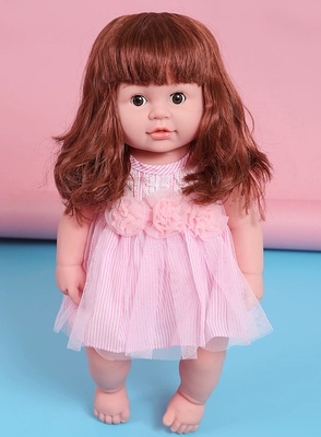 Authentic mô phỏng bé búp bê nói búp bê cô gái đồ chơi trẻ em mềm cho trẻ em Giữ nhà giáo dục đầu Đồ chơi búp bê