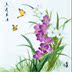 Su thêu thêu diy người mới bắt đầu kit orchid bướm quà tặng thêu stitch hướng dẫn Bộ dụng cụ thêu