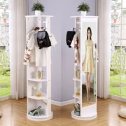 Gương xoay gương đơn giản phòng ngủ sàn áo lưu trữ đa chức năng gương sàn hiện đại phù hợp gương - Gương