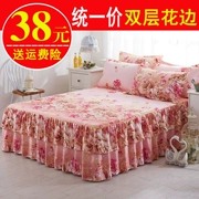 Giường váy đơn mảnh non-slip cotton dày Hàn Quốc phiên bản của giường đặt 1.8m2 m giường 1.5 m tấm ga trải giường giường Simmons trải giường