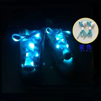Светящиеся шнурки синий свет пара паров батареи CR2032