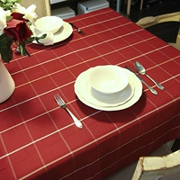 Скандинавская красная прямоугольная ткань, праздничнный журнальный столик
