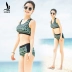 Áo tắm ba mảnh kỳ lạ của phụ nữ ngực nhỏ tập hợp bikini nữ mỏng chia ngắn áo tắm mùa xuân nóng - Bikinis Bikinis