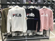 [Hàn Quốc Fila] áo thun cổ tròn logo áo thun thể thao tay dài FS2POA1001X - Thể thao lông cừu / jumper