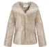 Áo len nữ mùa đông sọc mới dày C1BB34715 - Faux Fur Faux Fur