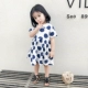 Váy cho bé gái phong cách nước ngoài mùa hè 2020 hè mới Hàn Quốc cho bé váy giản dị xếp li váy công chúa - Váy