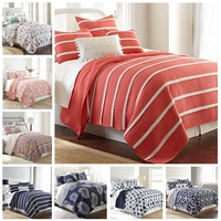 Châu âu và Hoa Kỳ bông da quilting là một mảnh duy nhất có thể giặt trải giường ba bộ đơn giản đôi điều hòa không khí khăn trải giường áo gối mẫu ga giường đẹp