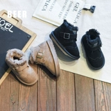 Высокие флисовые демисезонные сапоги для мальчиков в английском стиле, из натуральной кожи, 2020 года, в корейском стиле, в британском стиле