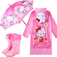 Hello kitty, детский дождевик, ранец для школьников и студентов, с печатью вашего логотипа, увеличенная толщина
