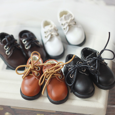 taobao agent BJD shoes 6 minutes, 1/6 leather shoes BJD flat heel leather shoes 4 color full free shipping