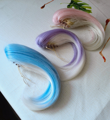 taobao agent [Clearance] BJD wig accessories braid, tiger mouth clip ponytail multi -color different length