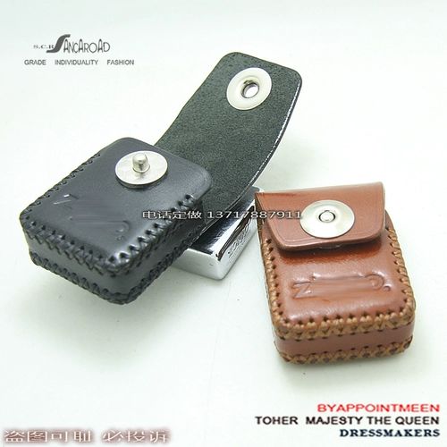 Зажигалка ручной работы, оригинальный индивидуальный защитный чехол, из натуральной кожи