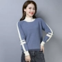 Phiên bản Hàn Quốc của áo len nữ nhỏ thời trang nước hoa ngọt ngào Slim dài tay mùa thu cho thấy áo len Ruili thẳng thẳng - Áo len thể thao / dòng may áo len cánh dơi