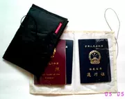 Hộp đựng thẻ nylon ID Miếng lửng Sponge (màu be đen) Gói tài liệu đặt hàng Nhật Bản Mua 1 tặng 1