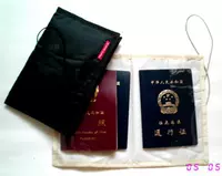 Hộp đựng thẻ nylon ID Miếng lửng Sponge (màu be đen) Gói tài liệu đặt hàng Nhật Bản Mua 1 tặng 1 túi đựng giấy tờ đa năng