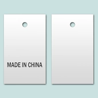 Spot Tag, сделанная в Китае 300G Blank Clothing Tag Метка, товарная бумажная карта Targe Tag Card