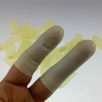 Хороший чистый клей рис Желтый антистатический набор пальцев без порошка, пыль, гладкий гладкий палец набор 1000