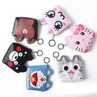 [] phim hoạt hình dễ thương PU leng keng mèo chinchillas Mickey KITTY purse loose bạc túi điện thoại di động gói dòng bóp da