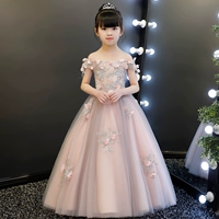 Một- vai cô gái đám cưới máy chủ con sinh nhật buổi tối ăn mặc công chúa váy hoa cô gái đàn piano trang phục váy dài nữ quần áo bé trai