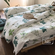 Quilt cover mảnh duy nhất cotton mùa xuân và mùa hè thực vật phim hoạt hình bông quilt cover sinh viên duy nhất chăn đơn 1.5 đôi 2.0