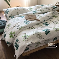 Quilt cover mảnh duy nhất cotton mùa xuân và mùa hè thực vật phim hoạt hình bông quilt cover sinh viên duy nhất chăn đơn 1.5 đôi 2.0 chăn tuyết