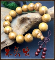 Золотой браслет из старинного материала из сандалового дерева, аксессуар подходит для мужчин и женщин, деревянные четки из круглых бусин