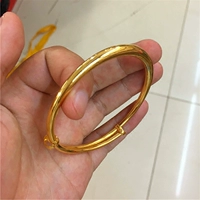 Nhật Bản và Hàn Quốc phiên bản của vòng đeo tay vàng Liên minh châu Âu cao đánh bóng bề mặt cát vàng vòng đeo tay nữ vòng tay trang sức quà tặng điều chỉnh - Vòng đeo tay Cuff vòng tay tinh lâm