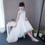 Cô gái Váy Cưới Trailing Trẻ Em Evening Dresses Công Chúa Dresses Flower Girl Máy Chủ Thực Hiện Cô Gái Trang Phục Đàn Piano quần áo bé trai