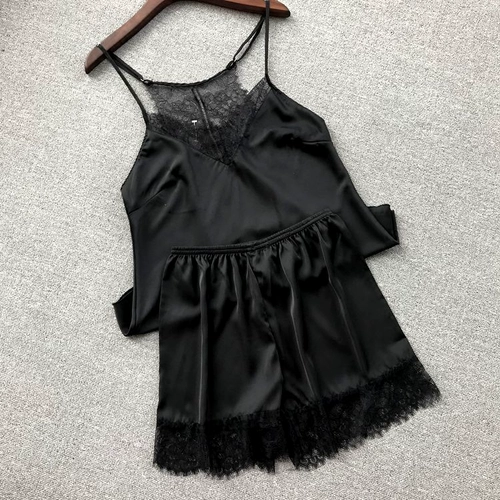 Сексуальное прозрачное нижнее белье, шелковая пижама, комплект, шорты, эффект подтяжки