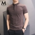 Áo thun nam tay ngắn mùa hè nam tự kinh doanh áo sơ mi Paul xu hướng ve áo T-shirt đen nam từ bi - Polo áo phông polo nam Polo