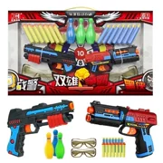 Xionghai súng đạn mềm trẻ em súng đồ chơi súng ngắn an toàn có thể ra mắt cốc hút mềm nhựa quà sinh nhật cậu bé