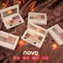 Mỹ phẩm trang điểm NOVO Silky Six-Color Eyeshadow Người mới bắt đầu Beauty Pearlescent Matte Eyeshadow Palette - Bóng mắt màu mắt huda