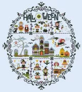 Cầu vồng thêu Quảng trường chính hãng DMC cross stitch từ phù hợp với những mảnh thị trấn Halloween - Bộ dụng cụ thêu
