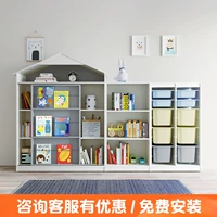 Чтение из натурального дерева, книжный шкаф, вместительная и большая книга с картинками, игрушка для детского сада, система хранения