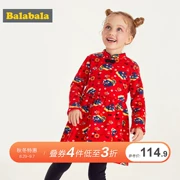 Balla Balla Children Wear Girls Spring 2019 New Set Children Two-Piece Children Plus Quần nhung Quần - Phù hợp với trẻ em