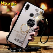 Huawei nova3 vỏ điện thoại di động par-al00 model aloo nữ nano Warwick noca ova dây đeo cổ tay nava với dây buộc noba treo cổ novr vòng khóa di chuyển khung một - Nhẫn