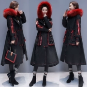 Áo cotton nữ dài 2019 mùa đông phiên bản Hàn Quốc mới của áo thun mỏng qua đầu gối xuống áo khoác cotton thời trang áo khoác cotton - Bông