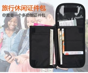 Túi đựng tài liệu đa chức năng treo cổ nhiều thẻ kẹp thẻ hộ chiếu chống nước túi du lịch nước ngoài - Túi thông tin xác thực