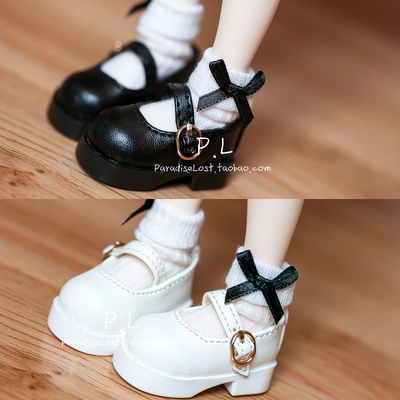 taobao agent PL spot BJD6 points female doll shoes yosd card meat IMDA painting gem buckle round head thick heel mid -heel