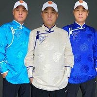 Quần áo nam Mông Cổ ngắn Áo dài Mông Cổ cuộc sống hàng ngày Ca sĩ Mông Cổ biểu diễn trang phục Mông Cổ - Trang phục dân tộc quần jean nam